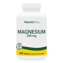 NaturalezasPlus Magnesio - 200 mg, 180 Tabletas - Vegetariano, Gluten Gratis - 180 Servimientos