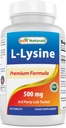 Mejores Naturales L-Lysine 500 mg 250 Tabletas (250 Cuenta (Pack de 2))