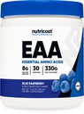 Nutricost EAA Powder 30 Servings (Blue Raspberry) - Aminoácidos esenciales - No GMO, Gluten Free, Vegetarian Friendly