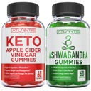 60 Keto Apple Cider Vinegar Gummies Advanced Weight Pérdida + 60 Ashwagandha Gummies - 1500MG Ashwagandha Por Serving