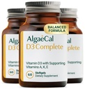 ALGAECAL 4-en-1 Vitamina D3 K2 Completa - Suplemento de vitamina ADK, Soporte de inmunológico mejorado &amp; Bone Health con D3 K2, A, &amp; E - Plenario bienestar corporal &amp; Bone Strength, 60 Softgels fáciles de cambiar