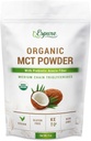 Polvo de MCT orgánico - USDA orgánico certificado; con fibra de acacia prebiótica; 4 oz