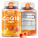 CoQ10-250mg gratis de azúcar / 500mg Mangas llenas - Plus Omega-3, EPA + DHA, B3 &amp; Zinc - Ultra Co Q-10 Suplementos para la salud del oído, energía celular, soporte antioxidante, hasta 60 Day Supply, Vegan 60Cts