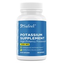 Suplemento de Potasio Safrel, 1020 mg,120 Actuaciones, 240 cápsulas vegetarianas, no transgénicos, sin gluten, hecho en EE.UU.