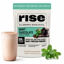 Polvo Proteína Proteína de Abanico - Mint Chocolate Silencioso 25g Proteína Sin Sabores Artificiales, Colores o Preservadores - Azúcar Gratis, Sin gluten, Soy Gratis (2.4 libras)