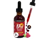Bricker Labs B-12 Blast Liquid Vitamin B12 y Folic Acid Suplemento, Apoyo a la producción de energía, Gran Tasting Liquid Vitamina B12 Suplemento dietético en Natural Raspberry Flavor, 2 fl oz Bottle