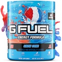 G Fuel Snow Cone Energy Drink Powder, Pre Workout Caffeine Mix for Gaming, Sugar Free Focus Amino, Vitamina + Antioxidantes, 9.9oz (Snow Cone, 40 Servings)