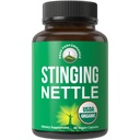 USDA Organic Stinginging Nettle Vegan Capsules Made with Stinging Nettle Leaf Powder for Prostate, Hair Growth, Allergy. Mejor que Root o Seed Extract. Tablas de suplemento de hierbas de base vegetal, 60 pastillas