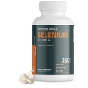 Bronson Selenium 200 mcg Immune & Antioxidante Soporte Mineral esencial, 250 tabletas vegetarianas