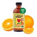 NILDLIFE ESSENTIALS Vitamina líquida C - Suplemento líquido puro de vitamina C para niños, niños pequeños, bebés, apoyo al sistema inmunológico, sabor a naranja natural, 4 Fl Oz (Pack of 1)