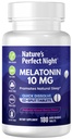 La noche perfecta de la naturaleza ← Melatonin 10mg  180 Quick Dissolve Tablets  Natural Mixed Berry Flavor ANTEHigh Potency  durable Sugar Free ← Vegan  durable Gluten Free ← Tamaño