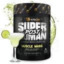 Alfa León Superhumano Post Workout Powder, Muscle Builder Drink, Creatine Monohydrate + More for Lean Muscle Growth, Strength & Volume, Supplement for Women &amp; Men (25 Servings, Muscle Marg)
