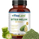 FineLand Bitter Melon 25:1 Extracto 12.500mg Strength, 10% Bitter Principles, 160 cápsulas Vegan, apoya la salud digestiva, Standardizado y concentrado 25X Extract, Non-GMO Made in USA