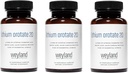 Litio Orotate 20mg (3 botellas), 180 cápsulas vegetarianas