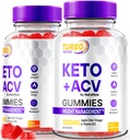 NutraRize (2 Pack) Turbo Ripped Keto ACV Gummies, TurboRipped Keto Gummies, Apple Cider Vinegar Suplemento, All Natural Keto+ACV, Premium Keto Plus ACV Gummy, Gomitas Reseñas (120 Gummies)