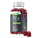 Viteey Prebiotic Fiber Gummies for Adults, 5g - Gut Health & Digestive Soluble Fiber Supplement Gummies - Zero Sugar Añadido, Vegan, Gluten-Free - 60 Condes