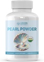 Suplemento de pólvora de perlas 500mg, 120 cápsulas - Fuente natural de Calcio " Aminoácidos, Antioxidantes envejecidos para el cuidado de la piel, no GMO