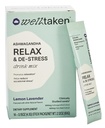 Ashwagandha Relax " De-Stress Powder - Lemon Lavender 14ct Box - 600mg Ashwagandha, 200mg L-Theanine, Holy Basil – Apoya el estrés, la relajación – Vegan, No Añadido Sugar - 14 Servings