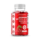 Vitamatic Extra Strength Vitamin B12 5000 mcg (Metil B12) Gummies - 120 Conde - Energy Metabolism Support and Nervous System Health Support, Natural Cherry Flavored (1)