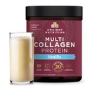 Péptidos antiguos de colágeno de nutrición Polvo, Proteína multi colágeno, Hombres de mujeres, vitamina C, Probióticos, Collagen hidrolizado, soporta la piel, articulaciones, salud de Gut, vainilla, 60 servicios