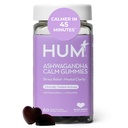 HUM Calma Ashwagandha Gummies for Women and Men, L-Theanine Ashwagandha Suplementos para la relajación diaria & Clarity Support, Vegan Fast Acting Gummy Formula, Mixed Berry Flavor, 60 Gummies