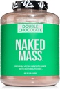 NAKED Vegan Mass - Double Chocolate Weight Gainer - 1.260 Calories, 50G Protein, Nada Artificial, All Natural Chocolate Protein Powder, Non-GMO, Soy & Gluten Gratis - 8LB Bulk - 11 Servings
