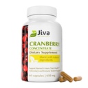Jiva Botanicals Concentrated Cranberry Suplemento - 650 mg Cranberry Powder Extract Pills for Women - High Potency for Normal Urinary Tract Health - 60 Capsules (Pack of 1)