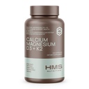 Calcio, Magnesio, Vitaminas D3 + K2 para la salud ósea, Apoyo inmunitario, Suplemento calcium de huesos y dientes para hombres, no transgénicos, libre de gluten, 120 cápsulas