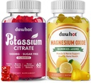 Potasio Citrate Gummies 1000mg, Magnesium Oxide Gummies 400mg, Suplemento para adultos