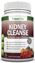 KIDNEY CLEANSE - Detox and Support For Urinary Tract, Bladder and Kidneys - All Natural Herbal Supplement Formula With Organic Cranberry, Astragalus, Turmeric, Goldenrod, Gravel Root, Juniper y Más
