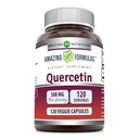 Amazing Formulas Quercetin 500mg 120 Veggie Capsules Suplemento - Non-GMO - Gluten Gratis - Asistencias Salud general y bienestar