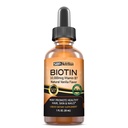 MAX Absorption Biotin Liquid Drops, 10000mcg de Biotin Por Serving, 60 Serving, No Artificial Preservatives, Vegan Friendly, Supports Healthy Hair Growth, Strong Nails and Glowing Skin, Made in USA