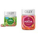 OLLY Fiber Gummy Rings 50ct &amp; Laser Focus Gummy 36 Conde