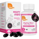 Zahler Mighty Mini vitamina prenatal con DHA & Folate - Certified Kosher - Todas las vitaminas prenatales naturales - Multivitamina para las mujeres embarazadas - 19 vitaminas prenatales incluyendo ácido fólico (90 Softgels)