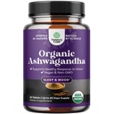 Suplementos de Ashwagandha Orgánica de alta resistencia - Tablas Orgánicas de Ashwagandha para el soporte de humor " Equilibrio hormonal para hombres de mujeres - Polvo Extracto con Pimiento Negro para una mejor absorción - 60 Ct