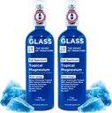 Botella de vidrio de la antigua Zechstein Sea y Trace Mineral 7 floz - Aceite de rayos de magnesio puro transdérmico para pies, relajación muscular, calambres de las piernas, sueño y salud general