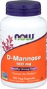 Ahora Alimentos D-Mannose, 120 Caps 500 mg (Pack of 3)