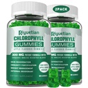 Gummies de clorofila libre de azúcar - con ACV infilterado &amp; Vitamina CB12 - Energy Boost, Immune &amp; Digestion Support, Natural Deodorant, Skin Care - Vegan, Non-GMO - 120 Gummies