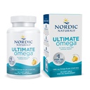 Nordic Naturals Ultimate Omega, Lemon Flavor - 60 geles blandos - 1280 mg Omega-3 - Suplemento de aceite de pescado de alta potencia con EPA & DHA - promueve la salud del cerebro y del corazón - No GMO - 30 Actuaciones