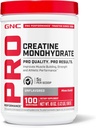 GNC Pro Performance Creatine Monohydrate Powder for Women &amp; Men, 5g Creatine Por Serving, Muscle Building, Energy Production, Endurance, Performance, 100 Servings