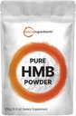 Micro Ingredientes Pure HMB Powder, 250 Grams, Powerfully Supports Muscle Stamina, Endurance and Strength, No GMOs y Vegan Friendly