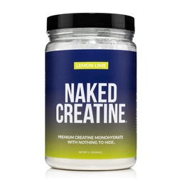NAKED Puro Micronized Lime Creatine Monohydrate - 42 Servings - 500 Grams, 1.1Lb Bulk, Vegan, Non-GMO, Gluten Free, Soy Free. Aid Strength Gains, No Additives
