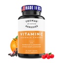 Remedios naturales de Thomas Vitamina C con Elderberry Orgánica, Citrus Bioflavonids - Suplemento Alimentario completo - No GMO - Raw Vegan - 90 cápsulas