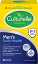 Culturelle Daily Health 8-in-1 Probiotic and Multivitamin for Men - 30 Count - Probiotics naturally-Sourced for Digestive Health & Immune Support, with Magnesium, Vitamin D3, Vitamina C, Vitamina B12