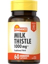 Sundance Milk Thistle 1000mg ← 60 Quick Release Capsules ◾ Suplemento Herbal Tradicional Silencioso No GMO y Fórmula Libre Gluten