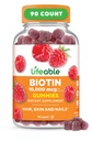 Lifeable Biotin Gummies  10,000mcg ← Gran piel de cabello y uñas Gummies ← GMO-Free Vegan Biotin Suplemento Silencio Skin Hair Skin and Nails Vitaminas para las mujeres