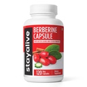 STAY ALIVE Premium Berberine with Ceylon Cinnamon, 3-in-1 Complejo con Berberine HCL 1200mg &amp; Bitter Gourd Extract, 120 Capsules, Extra Strength Powder, Non-GMO &amp; Gluten-Free Supplement