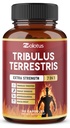 Tribulus Terrestris Capsules con Ashwagndha, Panax Ginseng, Saw Palmetto, Maca, Shilajit - 90 cápsulas - 3 meses de suministro