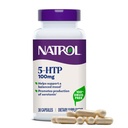 Natrol Mood + Estrés 5-HTP 100 mg, Suplemento dietético para una mezcla equilibrada, cápsulas para adultos, 30 cápsulas, hasta un suministro de 30 días