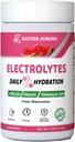 Electrolytes Powder No Sugar, Pólvora electrolítica de sandía fresca, Polvo de hidratación, Mejorado con Sal Himalaya, BCAAs y B-Vitamins, Sin Calories, Bebida de electrolito de azúcar gratis - 90 Servings
